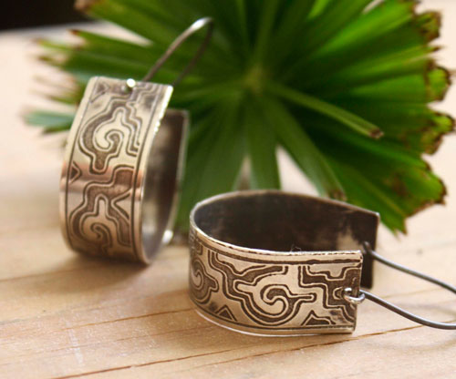 Les cités d’or, boucles d’oreilles préhispanique zapotèque en argent