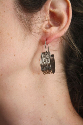 Les cités d’or, boucles d’oreilles préhispanique zapotèque en argent