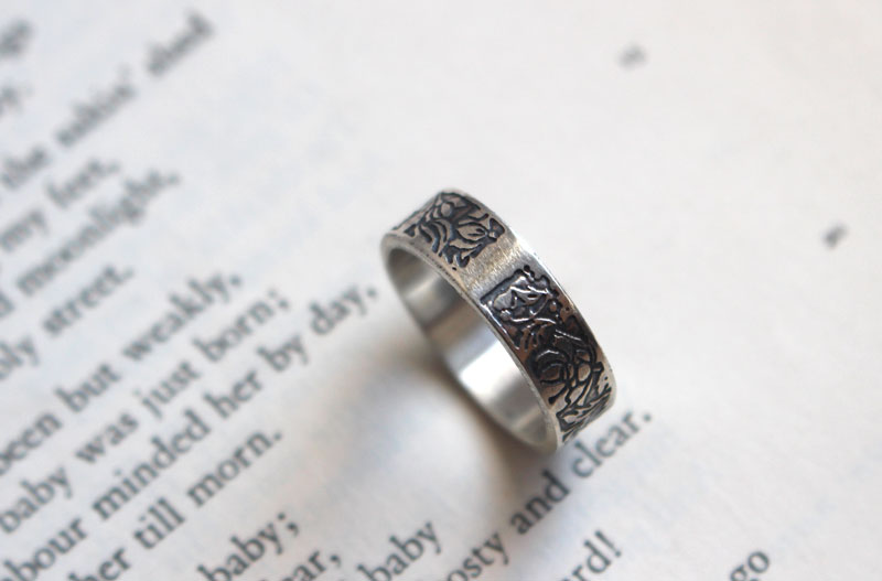 Lotus, bague fleur aquatique en argent