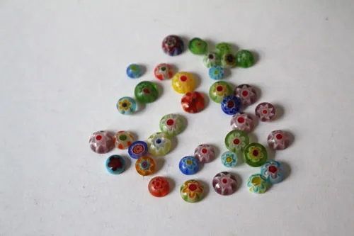 Mère et fille, bague famille en argent et millefiori