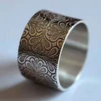 Miroir d’eau, bague jardin mauresque en argent