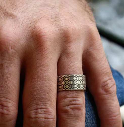 Néo, bague matrix en argent
