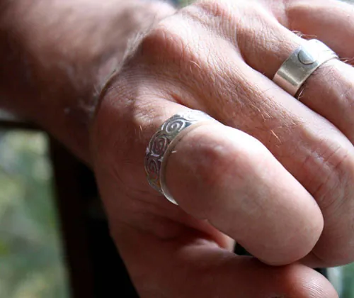 Njord, bague vagues viking en argent