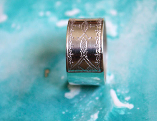 Nomade, bague tribale ethnique touareg en argent