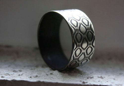 Néo, bague matrix en argent