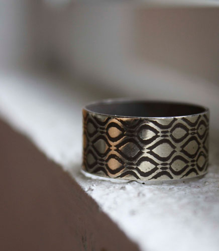 Néo, bague matrix en argent