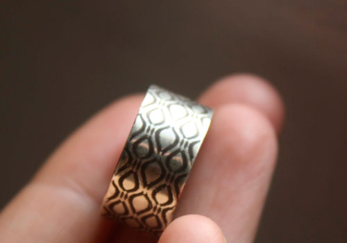 Néo, bague matrix en argent