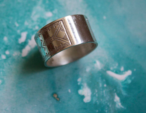 Nomade, bague tribal ethnique touareg en argent