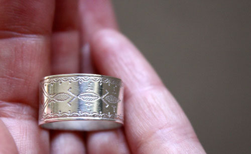 Nomade, bague tribal ethnique touareg en argent