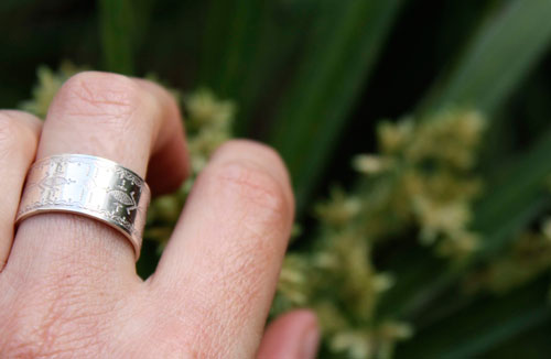 Nomade, bague tribal ethnique touareg en argent