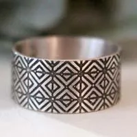 Origami, bague géométrique japonaise en argent