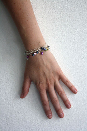 Perles du lagon, collier, chaîne de cheville, bracelet couleurs tropicales en argent, amazonite et perle de culture