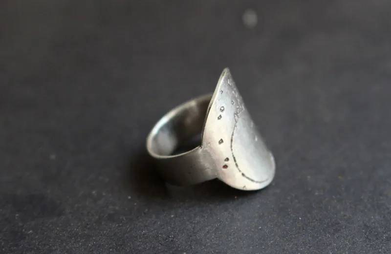 Petite planète, bague planète du Petit Prince et citation en argent