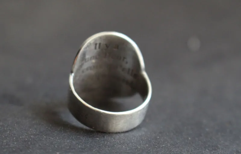 Petite planète, bague planète du Petit Prince et citation en argent