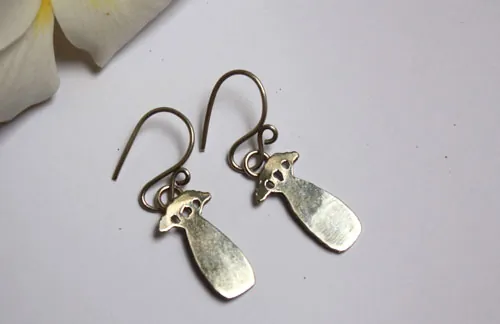 Petits baobabs, boucles d’oreilles arbre du petit prince en argent