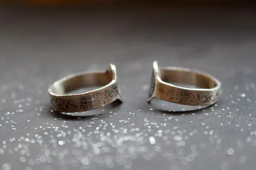 Phase de la lune, bague lunaire personnalisable en argent