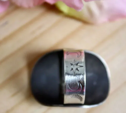 Planète du Petit Prince, bague conte de Saint-Exupéry en argent