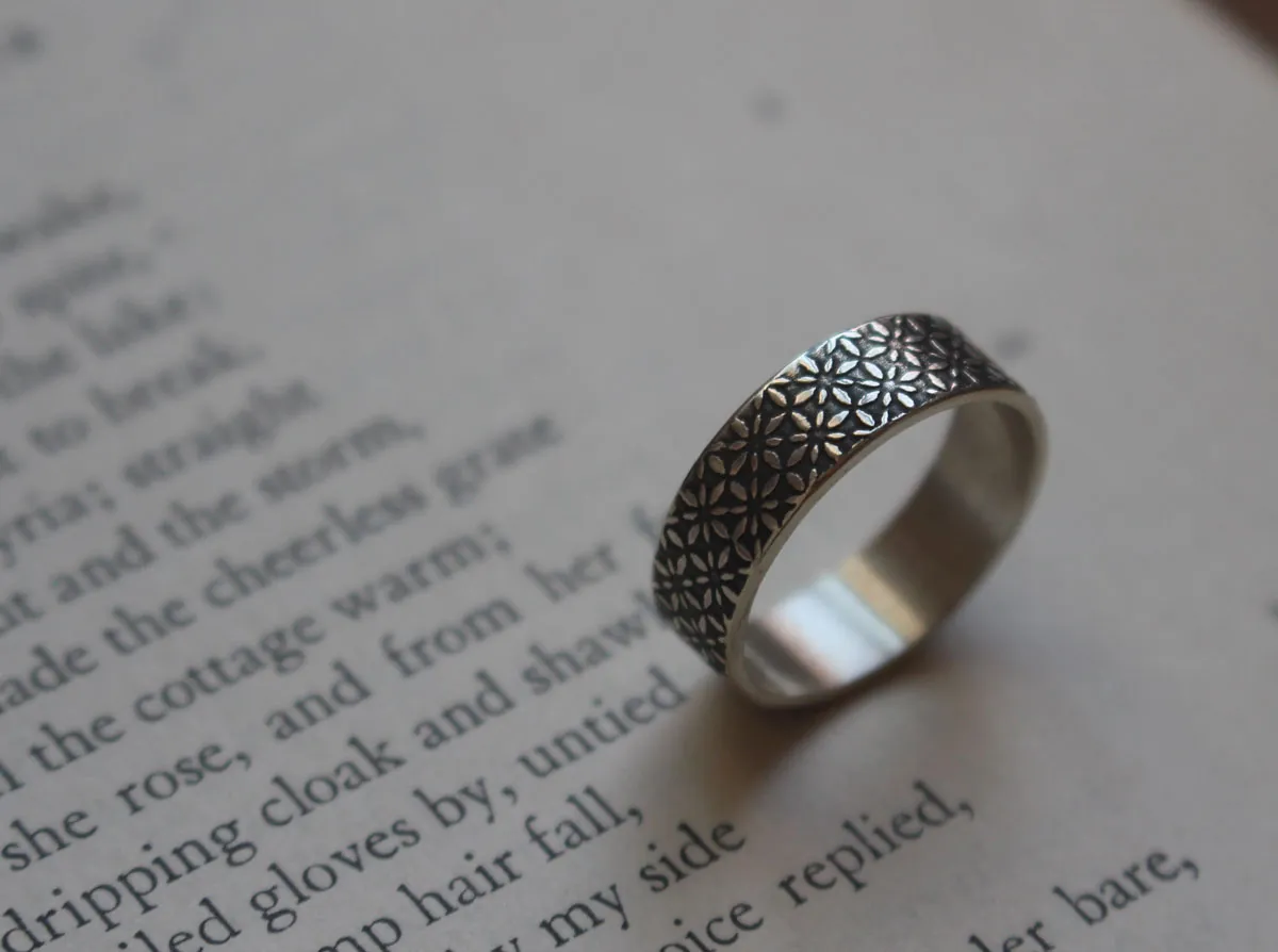 Plus brillant que les étoiles, bague ciel nocturne en argent