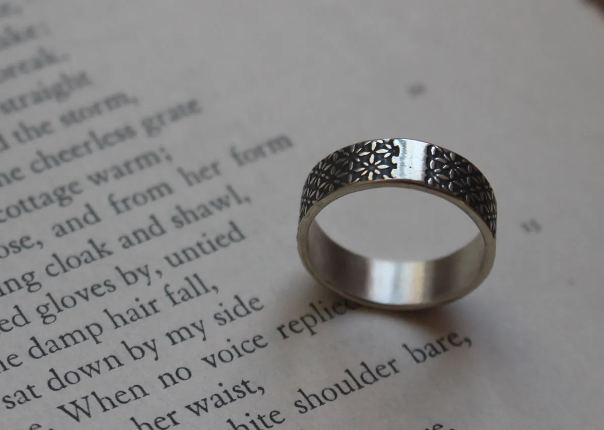 Plus brillant que les étoiles, bague ciel nocturne en argent