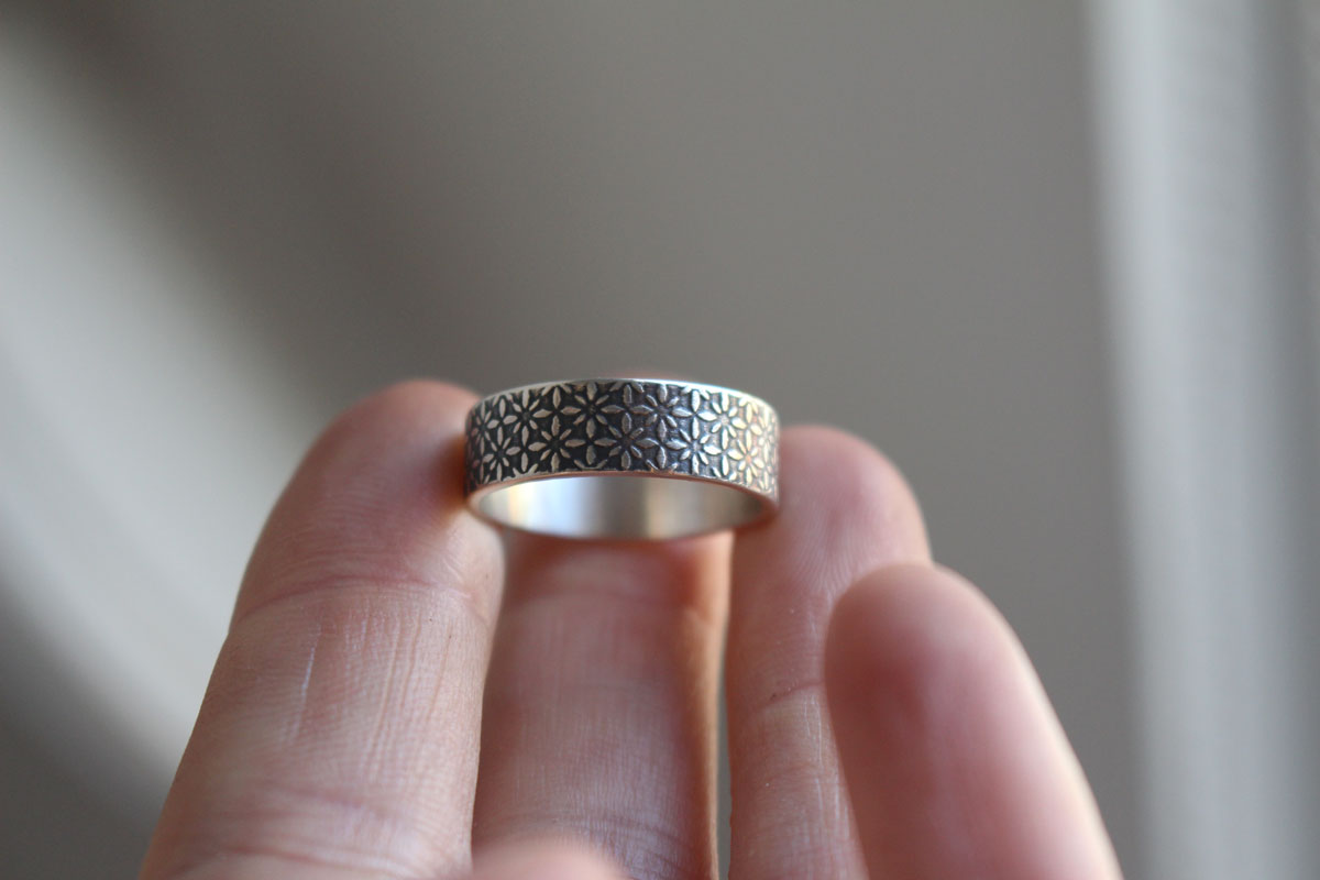 Plus brillant que les étoiles, bague ciel nocturne en argent