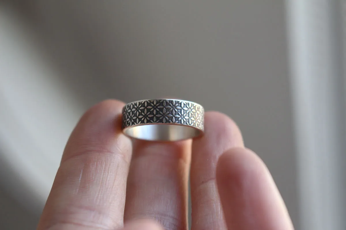 Plus brillant que les étoiles, bague ciel nocturne en argent