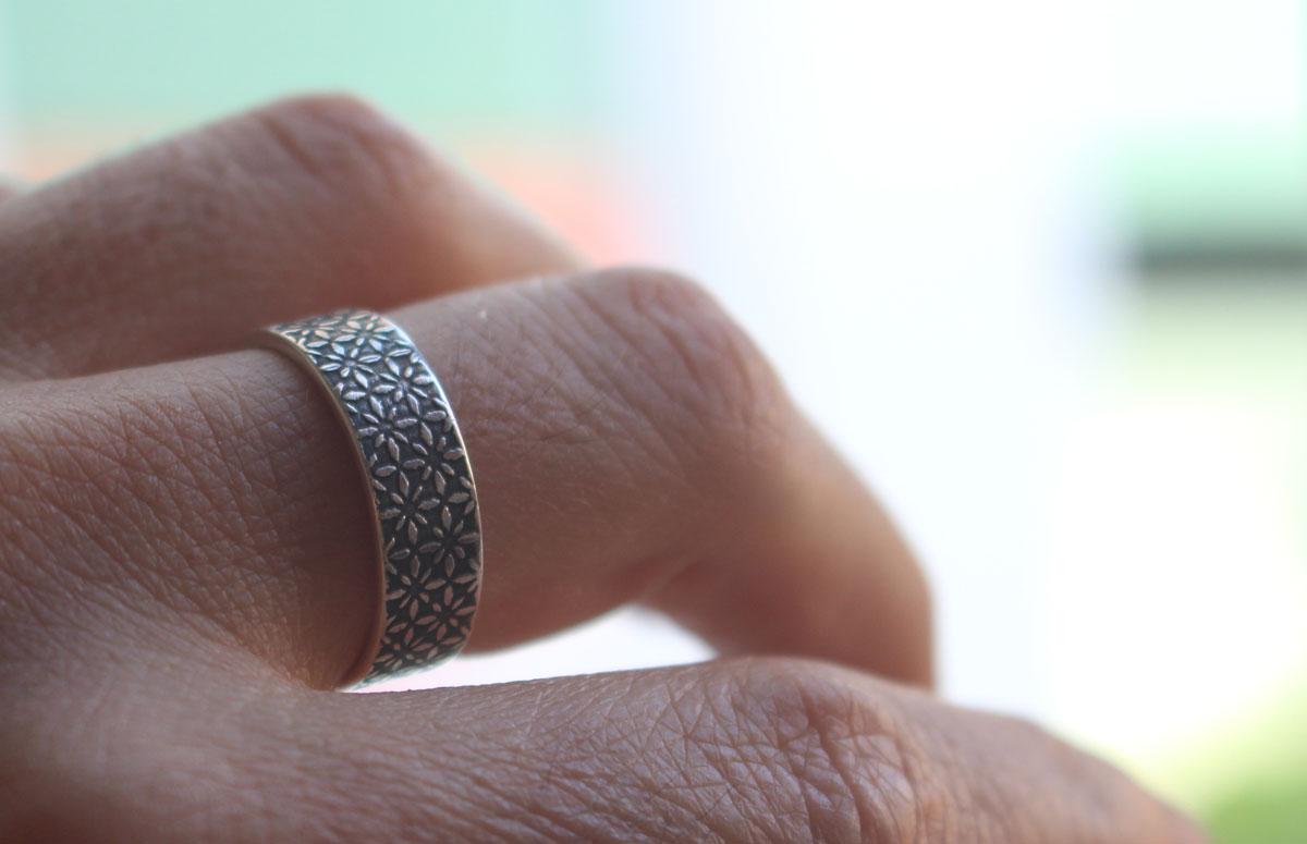 Plus brillant que les étoiles, bague ciel nocturne en argent