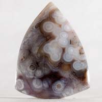 cabochon agate lune