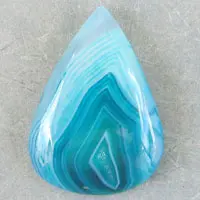 Cabochon d’agate bleue C
