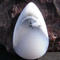Cabochon agate dendritique K