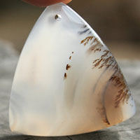 cabochon agate dendritique P