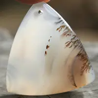Cabochon agate dendritique P