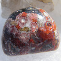 cabochon agate mexicaine crazy lace F