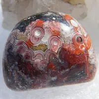 Cabochon agate mexicaine crazy lace F