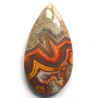 cabochon agate mexicaine crazy lace G