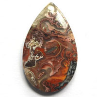 cabochon agate mexicaine crazy lace K