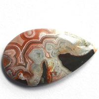 cabochon agate mexicaine crazy lace M