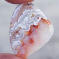 cabochon agate mexicaine crazy lace P