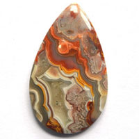 cabochon agate mexicaine crazy lace U