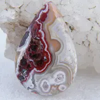 Cabochon agate mexicaine crazy lace Y