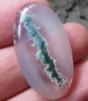 Agate mousse cabochon