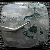 Agate mousse cabochon E
