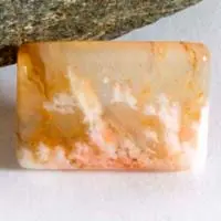 Agate point plume graveyard A cabochon