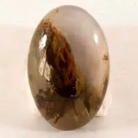 Cabochon agate priday plume A