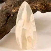 Cabochon agate tube