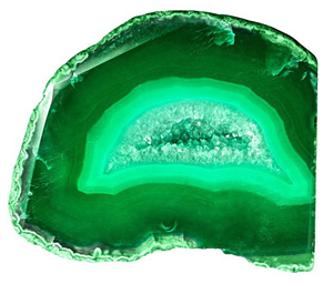 Notre galerie de pierre d’agate verte pour une commande personnalisée