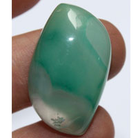 cabochon agate verte A