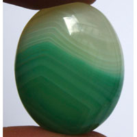 cabochon agate verte B