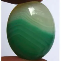 Cabochon agate verte B