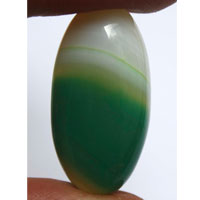 cabochon agate verte C