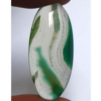 cabochon agate verte D